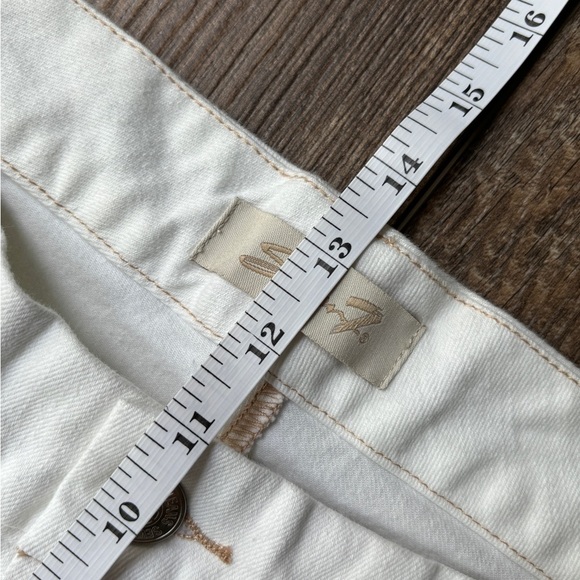 NEW Seven7 Premium Denim Cropped Jeans White Women's Size 16 - Picture 13 of 14